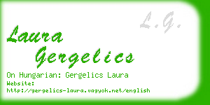 laura gergelics business card
